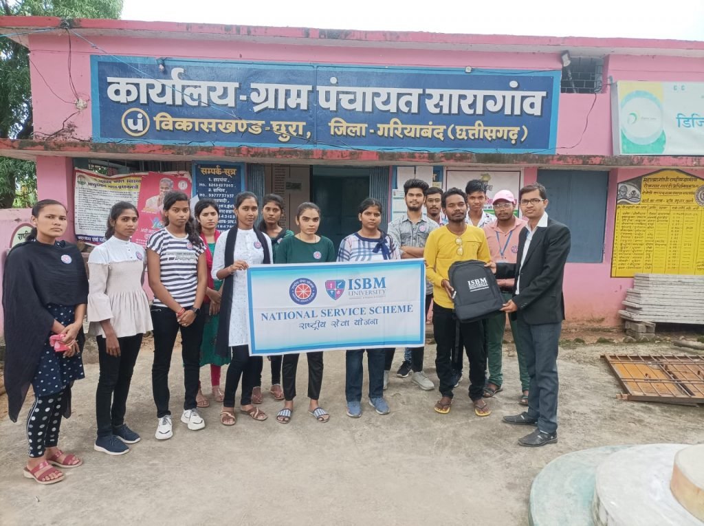 आईएसबीएम विवि के एनएसएस द्वारा पोषण आहार कार्यक्रम