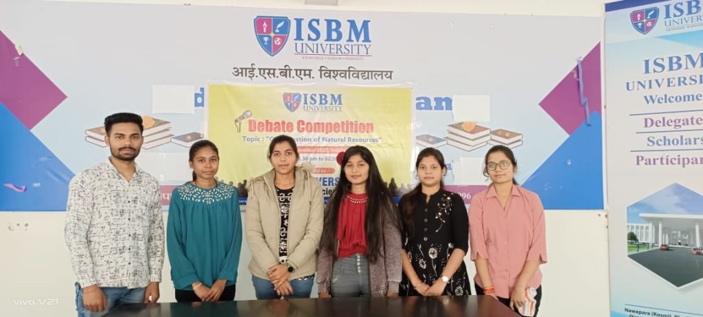 आईएसबीएम विवि में वाद-विवाद प्रतियोगिता