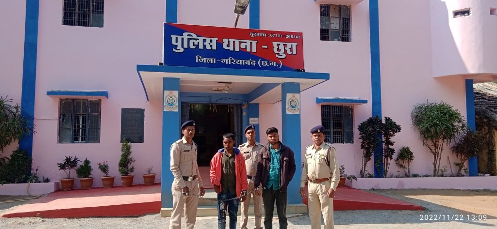 चोरी के दोनो आरोपी को चंद घंटे के भीतर गिरफ्तार कर भेजे गये जेल