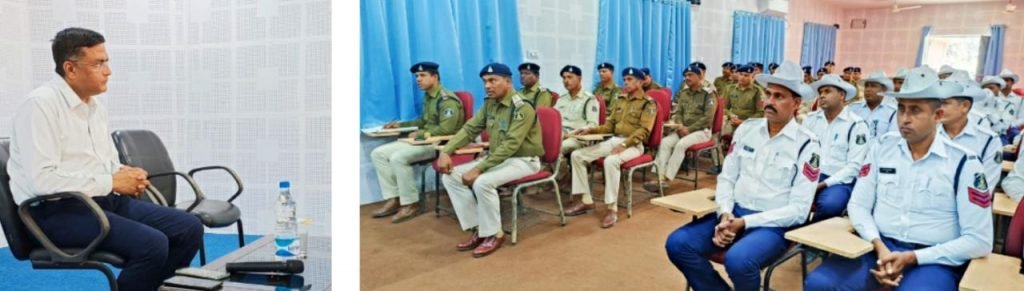 यातायात व्यवस्था दुरूस्त कर सड़क दुर्घटना में कमीं लायें – एसपी विजय अग्रवाल