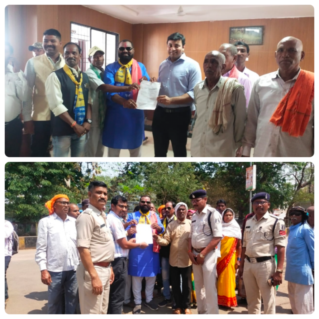 न्युवोको विस्टास सोनाड़ीह सीमेंट प्रभावित किसान संतोष यदु के निवास मातोश्री पहुंच अपनी समस्या बताया