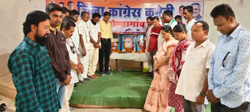 कॉंग्रेसियों ने दी झीरम घाटी के शहीदों को भावभीनी श्रद्धांजलि