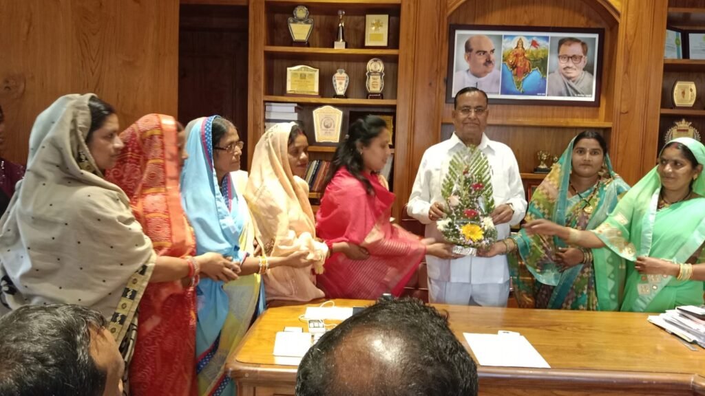 भाजपा दक्षिण पलारी मंडल के पदाधिकारियों ने पूर्व विधानसभा अध्यक्ष गौरीशंकर अग्रवाल से मुलाकात की