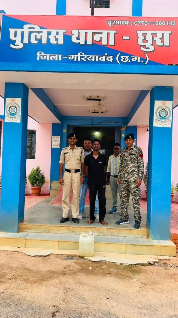 अवैध शराब बिक्री करने वाले के खिलाफ छुरा पुलिस की बडी कार्यवाही