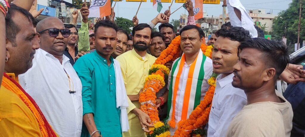 संजय नेताम के नेतृत्व में प्रदेश कांग्रेस अध्यक्ष दीपक बैज का राजिम में हुआ भव्य स्वागत