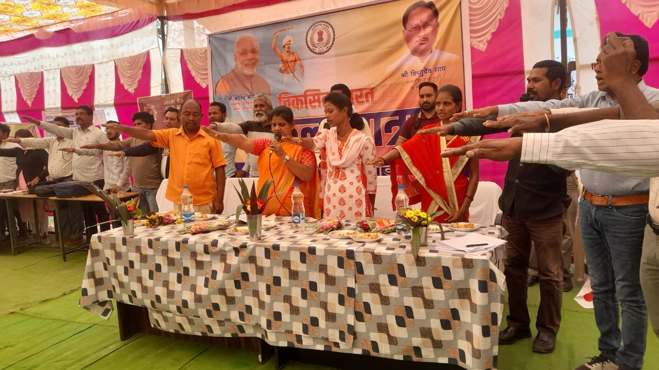 ‘‘विकसित भारत संकल्प यात्रा‘‘ :सात पंचायतों में पहुंचा प्रचार वाहन