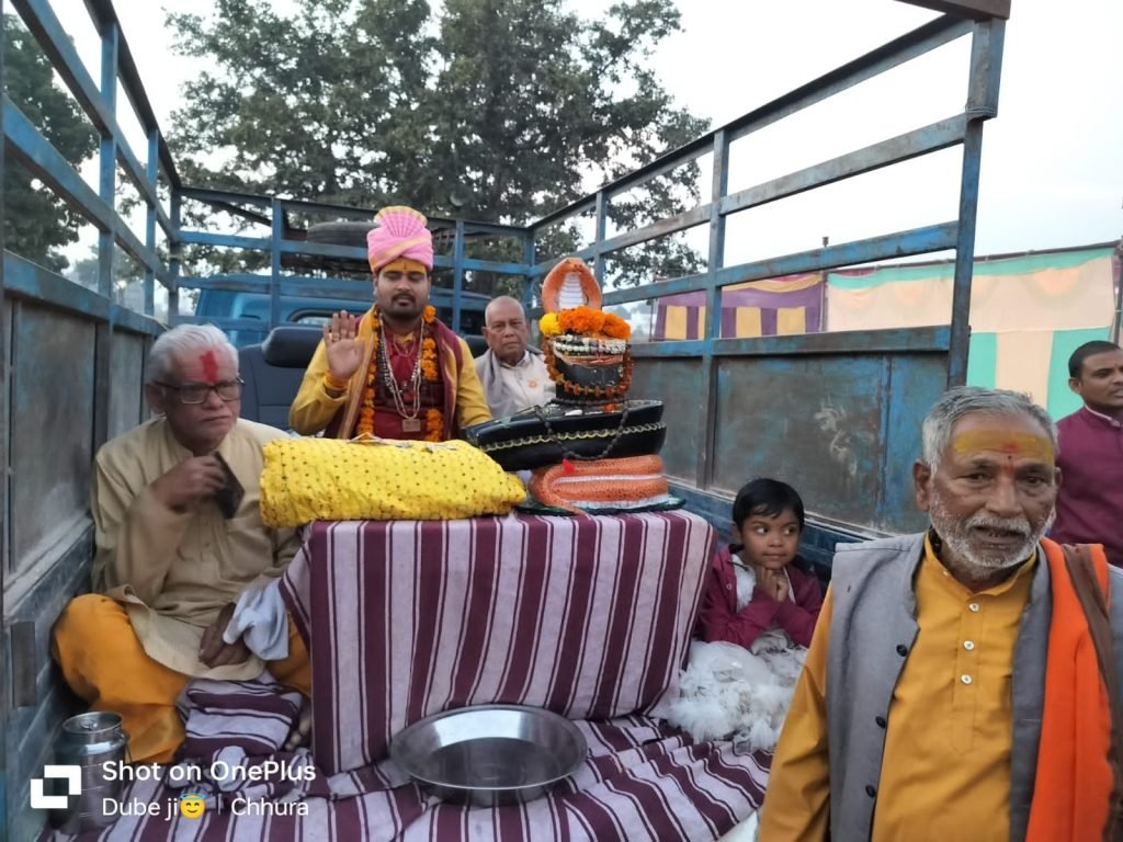 शिवमहापुराण निम्मित बाजे गाजे के साथ निकली शोभायात्रा, अतिथि सम्मान एवं भंडारा के साथ समापन