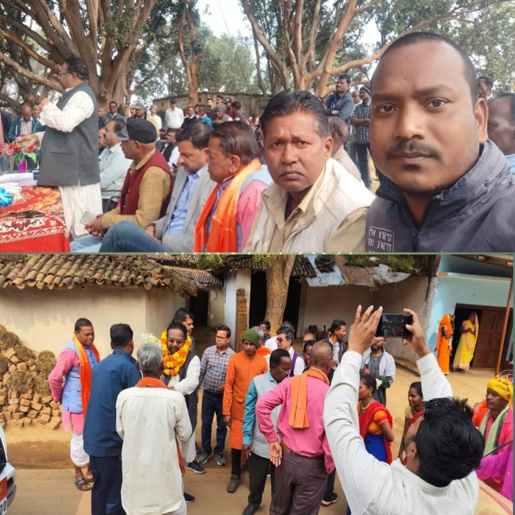 जनसम्मान यात्रा लखनपुर के विभिन्न ग्रामों में किया गया,लूंड्रा विधायक प्रबोध मिंज हुए शामिल।