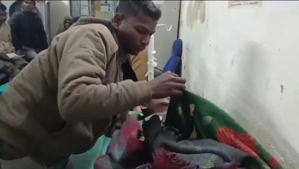 बंदूक दिखा ड्राइवर से स्कॉर्पियो लूटकर भागे बदमाश।