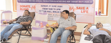 सिंटर प्लांट विभाग ने किया रक्तदान शिविर का आयोजन