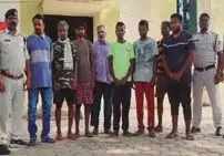 बिक्री के लिए गाय काटने वाले 8 आरोपी गिरफ्तार
