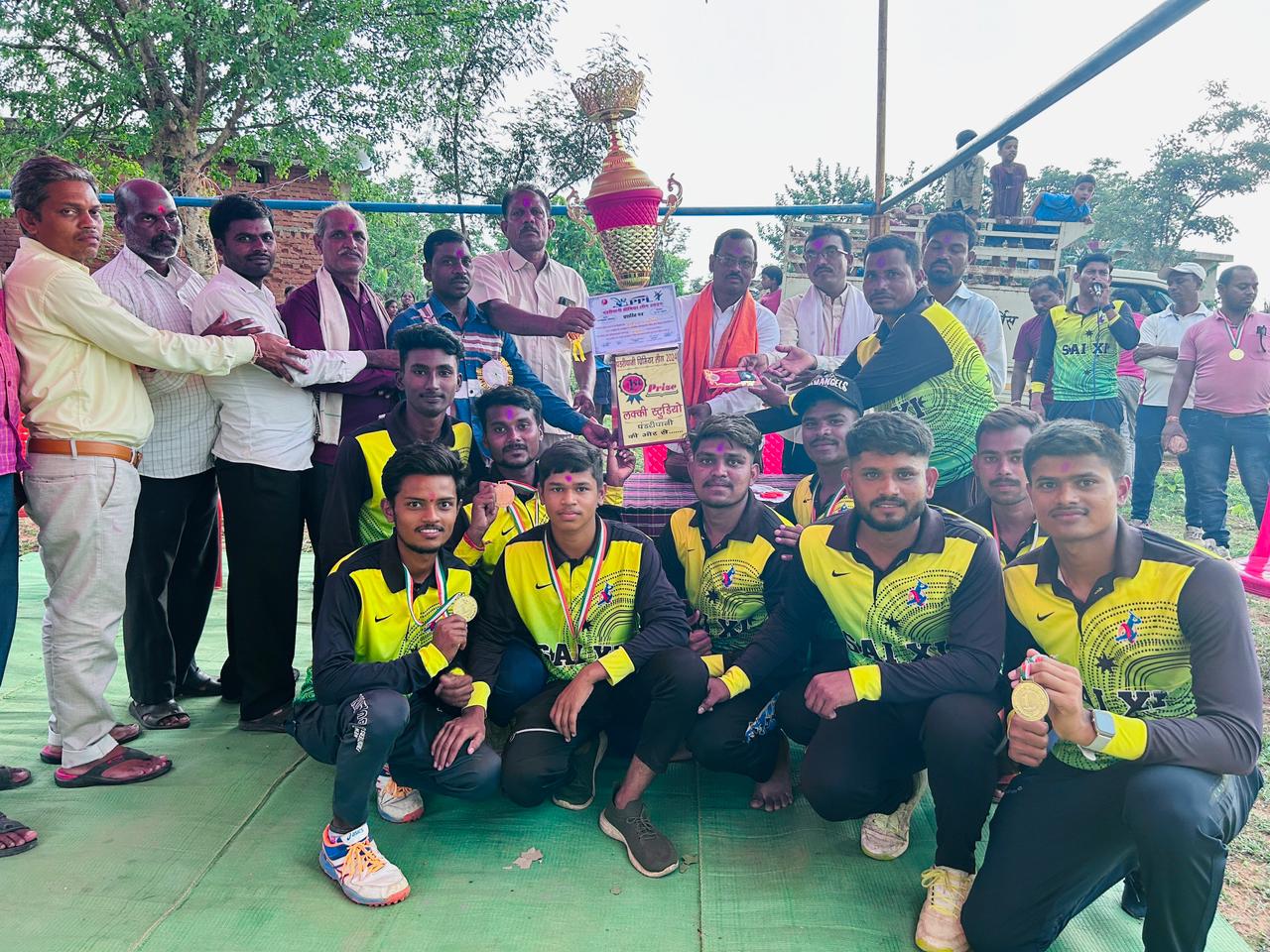 रोमांचक फाइनल मुकाबले में खुटगांव को हराकर साई इलेवन पंडरीपानी ने किया पीपीएल सीजन 4 पर कब्जा