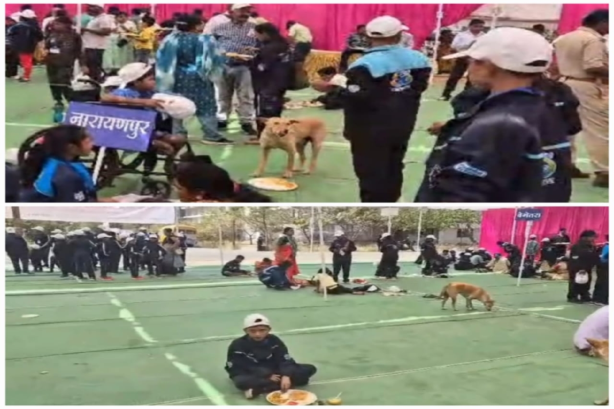 राज्य स्तरीय दिव्यांग खेल स्पर्धा में शर्मनाक अव्यवस्था: कुत्तों के बीच भोजन, जंग लगे टैंकर से पानी, उपेक्षा का शिकार बने खिलाड़ी