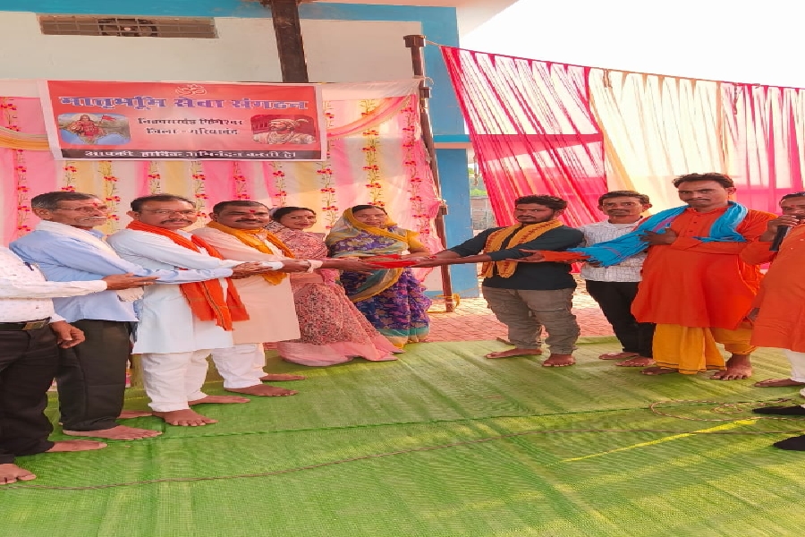 राष्ट्रीय स्वयं सेवक संघ ने मनाया बोरसी में हिंदू नववर्ष