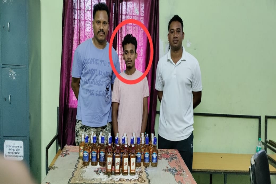 अंग्रेजी शराब के साथ तस्कर गिरफ्तार, देवभोग से लगे उड़ीसा प्रांत में बड़ी कार्यवाही