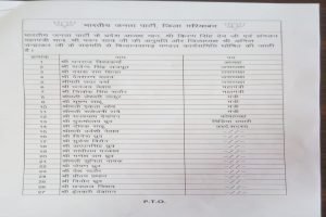 भाजपा बिंद्रानवागढ़ कार्यकारिणी