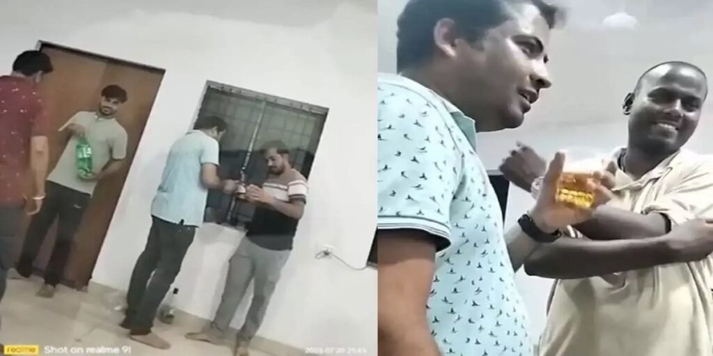 ऑफिस बना ‘मयखाना’: छत्तीसगढ़ में बैंक मैनेजर की विदाई पार्टी के दौरान कर्मचारियों ने पी शराब, वीडियो सोशल मीडिया पर वायरल