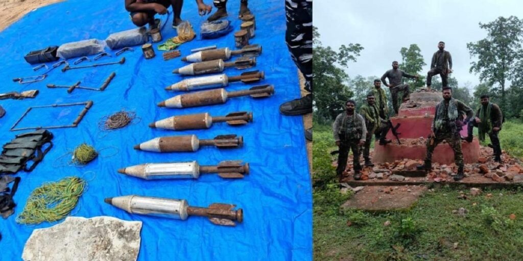 CG में सुरक्षा बलों की बड़ी कार्रवाई… ध्वस्त किया नक्सलियों का स्मारक, बड़ी मात्रा में विस्फोटक और हथियार बरामद