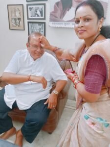 पूर्व मंत्री अमितेश शुक्ल राखी