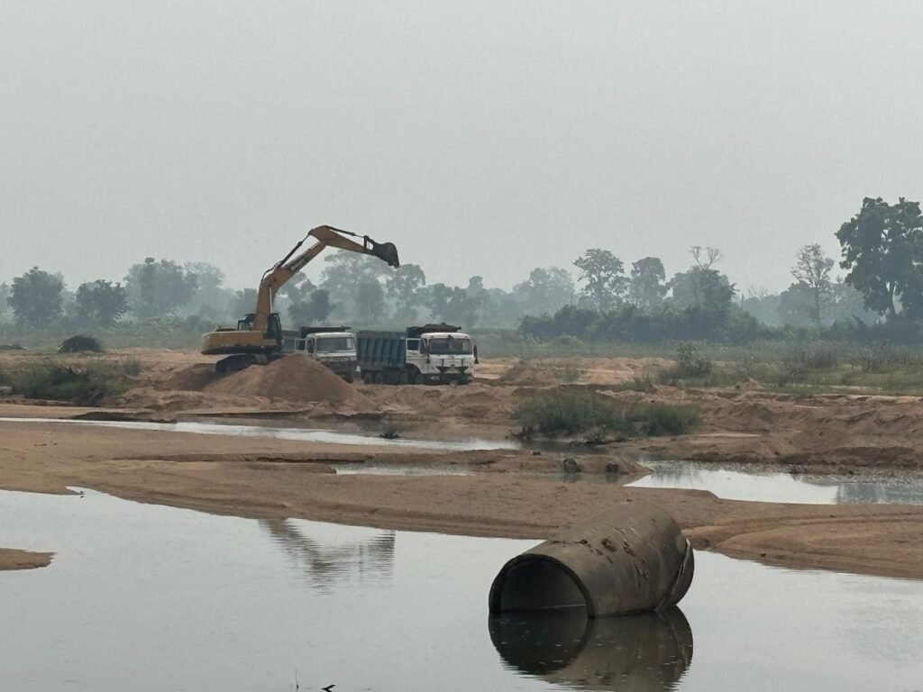बिरोड़ा रेत खदान अवैध उत्खनन