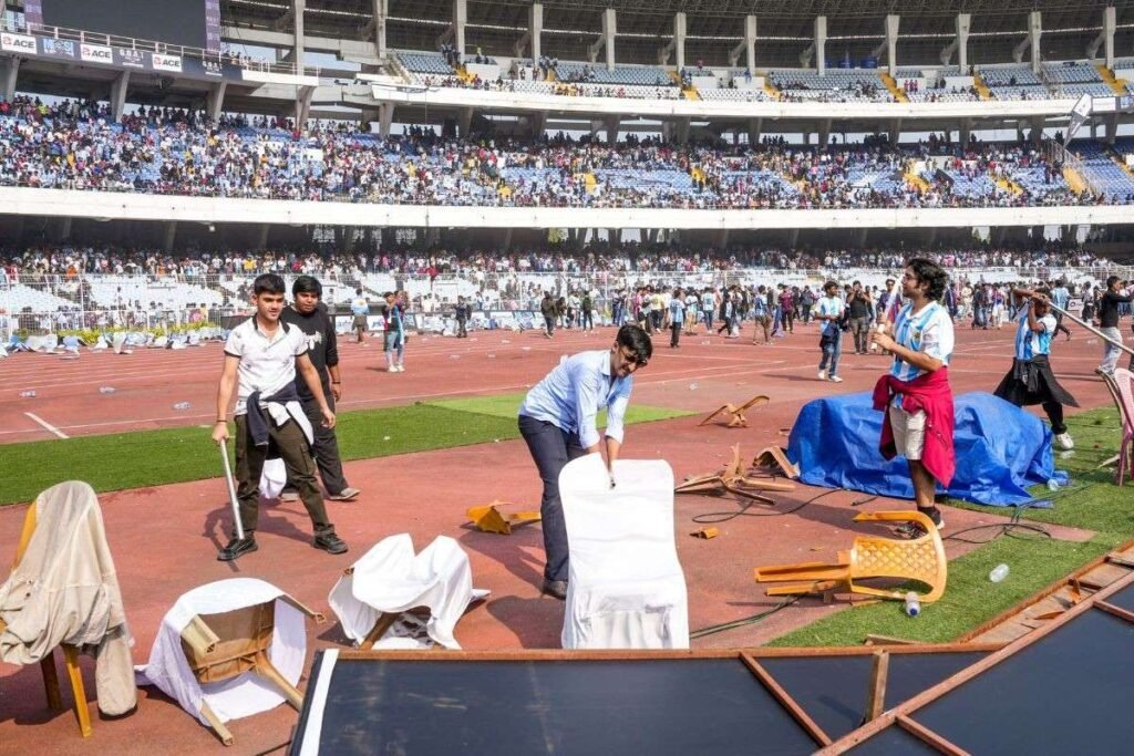 Messi Event Kolkata : मेसी इवेंट कोलकाता, अफरा-तफरी और राजनीतिक आरोप-प्रत्यारोप