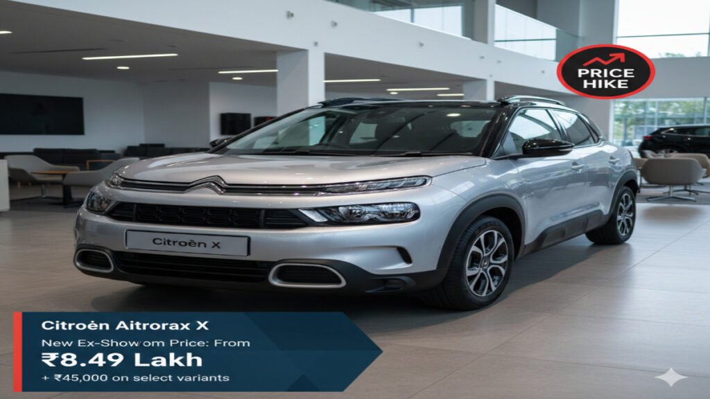 Citroen Aircross X की कीमतों में भारी उछाल : अब खरीदने के लिए खर्च करने होंगे 45 हजार तक ज्यादा