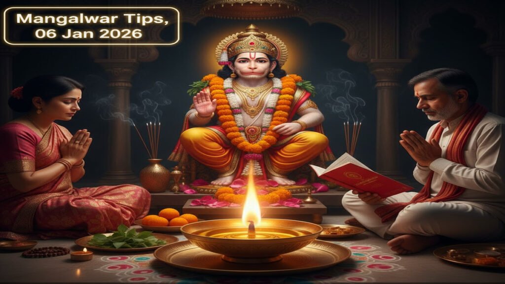 Mangalwar Tips : साल 2026 का पहला मंगलवार, संकटमोचक हनुमान की भक्ति में डूबे श्रद्धालु