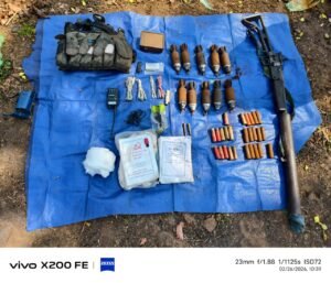 मैनपुर नक्सली हथियार बरामद