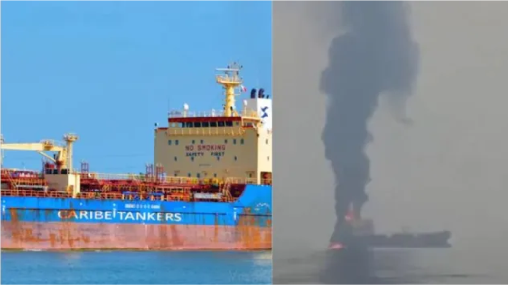 Iran Attack Oil Tanker : खामेनेई की मौत का बदला ईरान ने स्ट्रेट ऑफ होर्मुज में जहाज को बनाया निशाना Iran Attack Oil Tanker