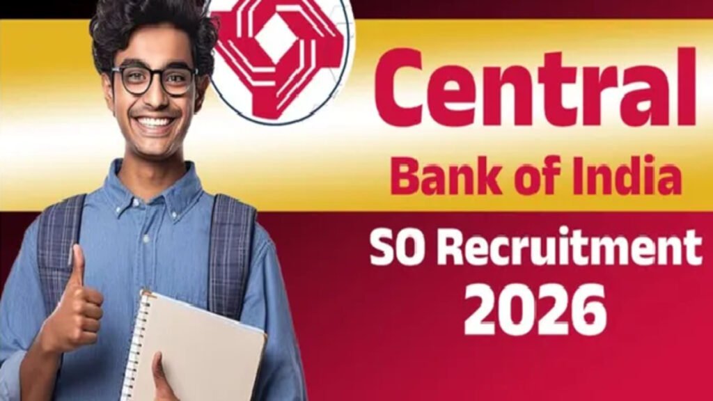 Central Bank of India SO Recruitment 2026