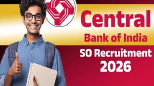 Central Bank of India SO Recruitment 2026