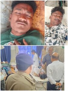 घायल को अस्पताल पहुंचाया