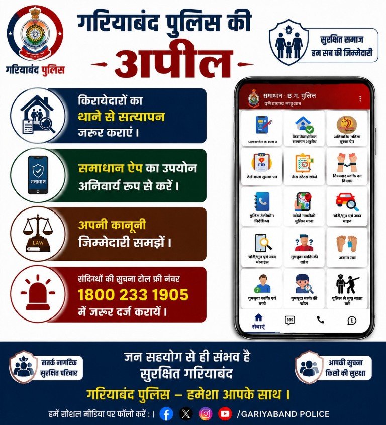 सुरक्षा के लिए किरायेदारों का पुलिस सत्यापन कराना अनिवार्य, समाधान ऐप से होगी आसान प्रक्रिया किरायेदार वेरिफिकेशन