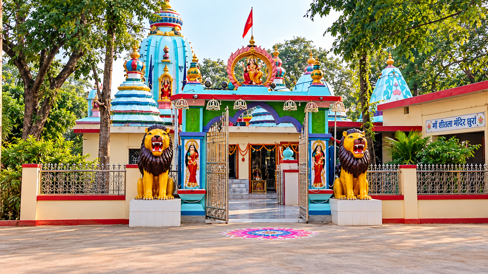 माँ शीतला मंदिर नवरात्र तैयारी